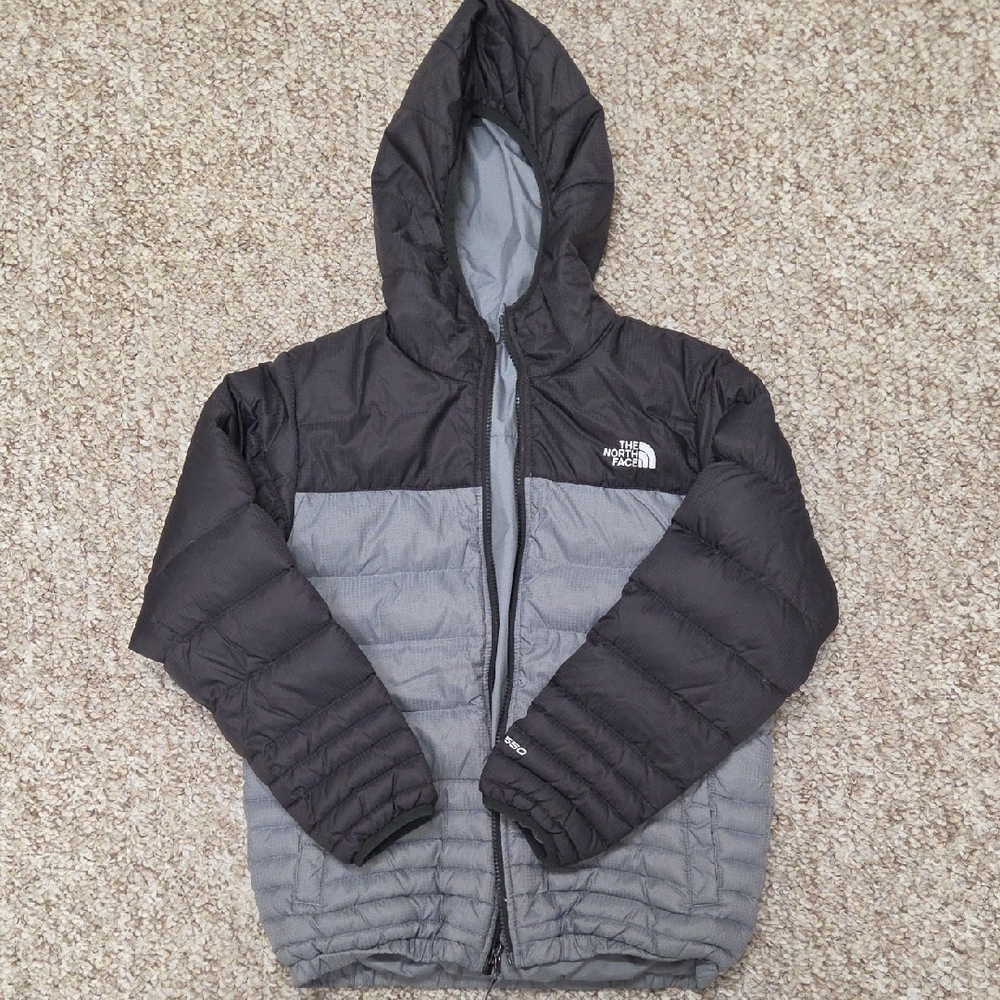 The North Face Kids' Black and Gray Puffer Jacket
